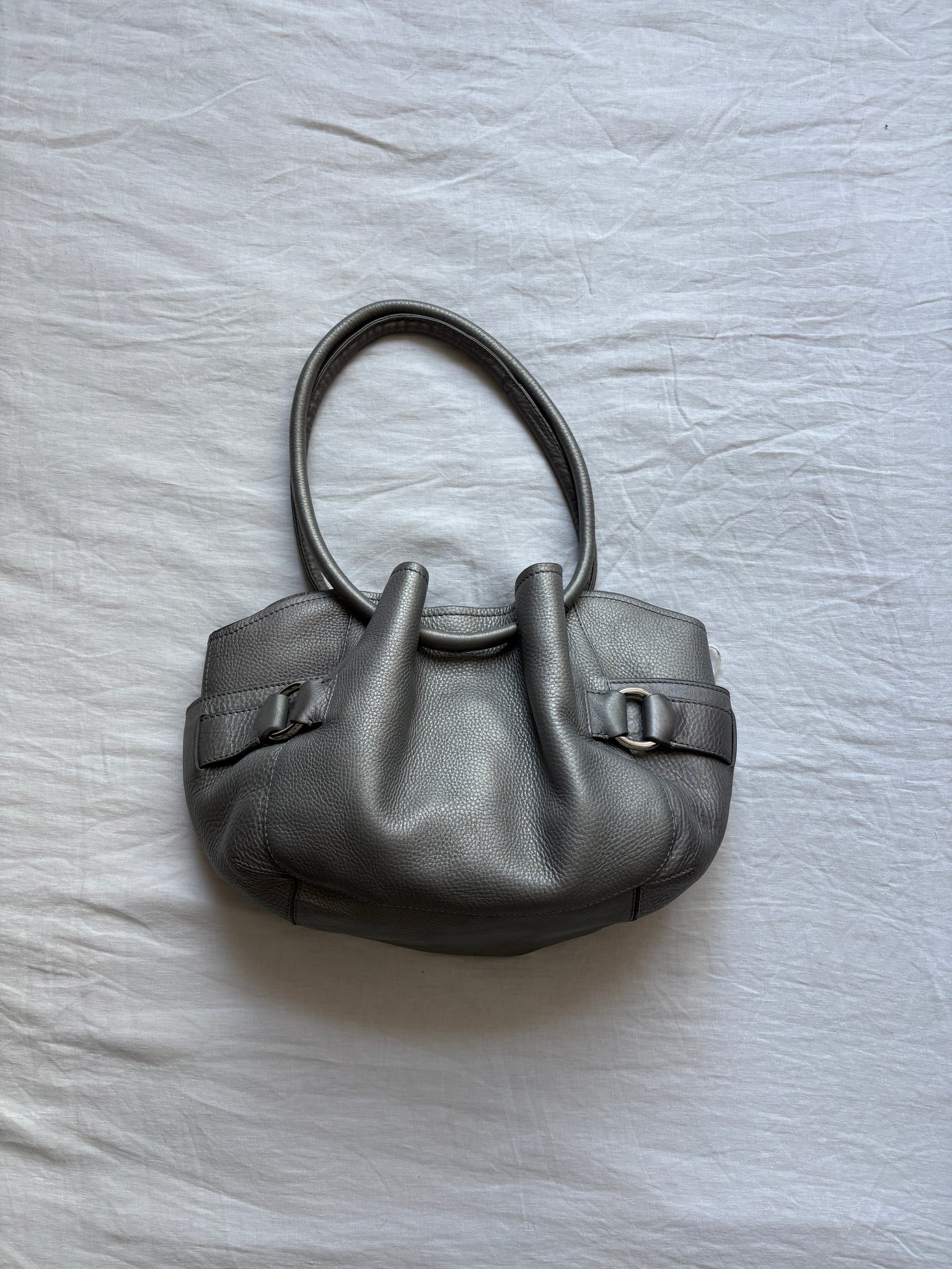 2000s Cole Haan Metallic Silver Leather Handbag – Martini Fashions