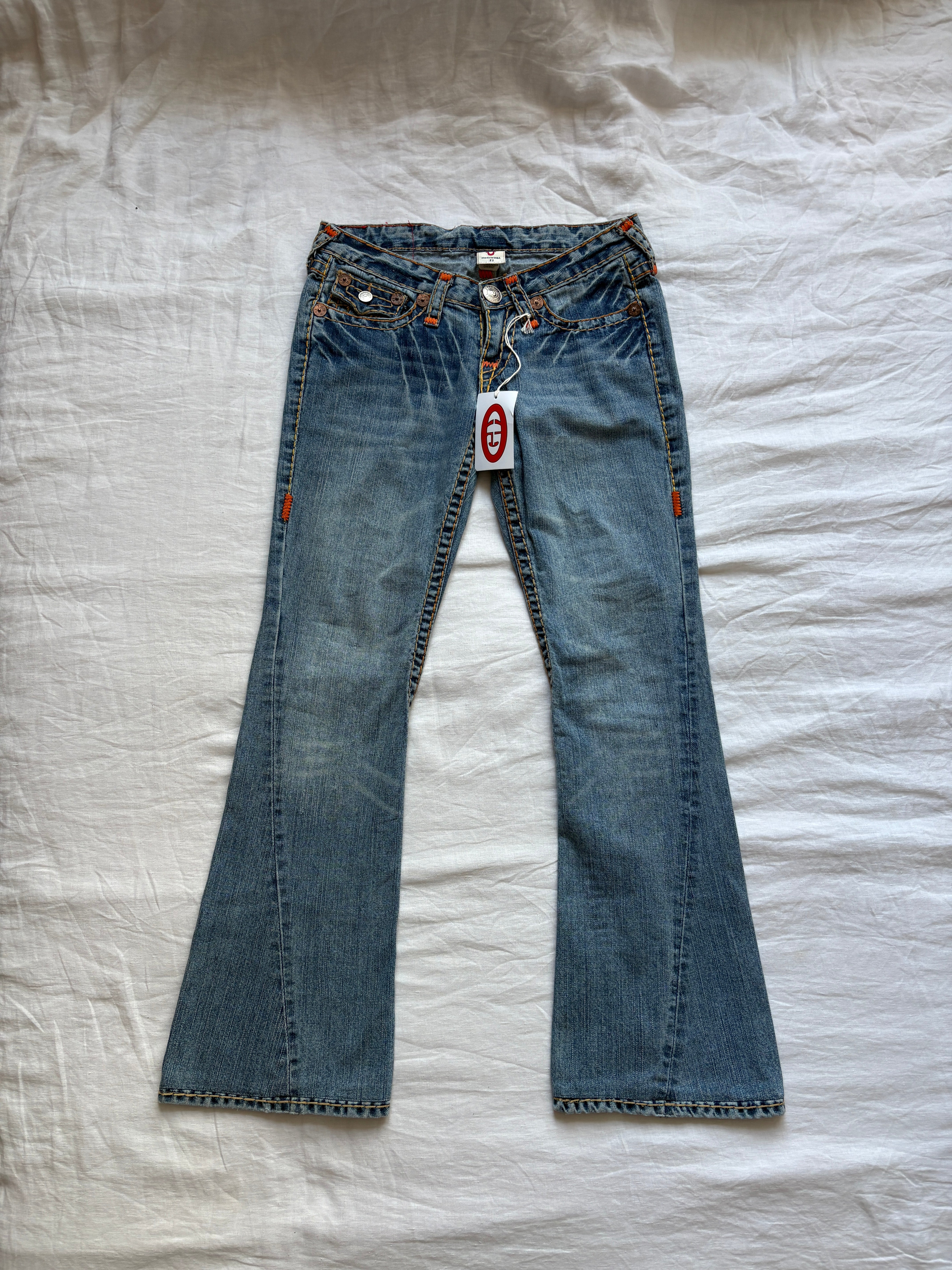 TRUE RELIGION 27 y2k archive 2000s ローライズ 2000s True Religion Low Rise Bootcut Jeans W27” – Martini Fashions